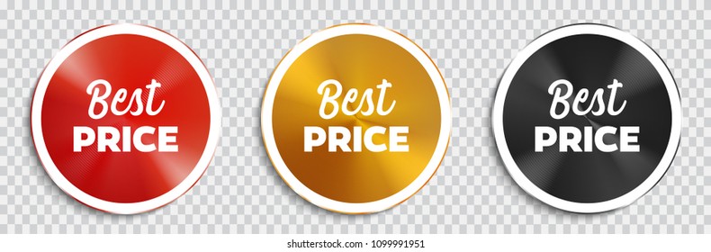 Best price banners set. Vector illustration.