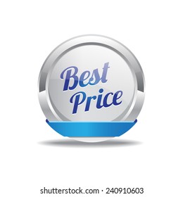 Best Price Blue Circular Vector Button