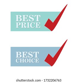 best price and choise illustration in colorful