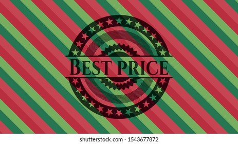 Best Price christmas badge background. Vector Illustration. Detailed.