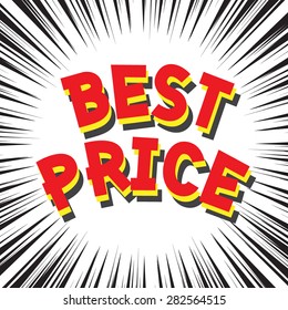 Best Price Comic Speech Bubble