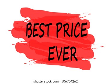 best price ever vector card