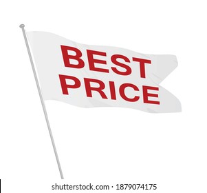 Mejor indicador de precio. ilustración vectorial