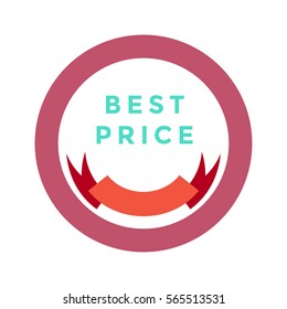 Best price flat icon vector