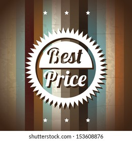 best price frame over grunge background vector illustration 