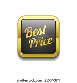 Best Price Glossy Shiny Square Vector Button