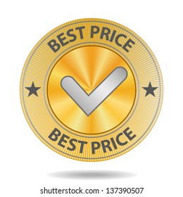 Best Price Golden Sign Silver Mark Stock Vector (Royalty Free ...