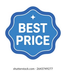 Best price guarantee blue badge icon