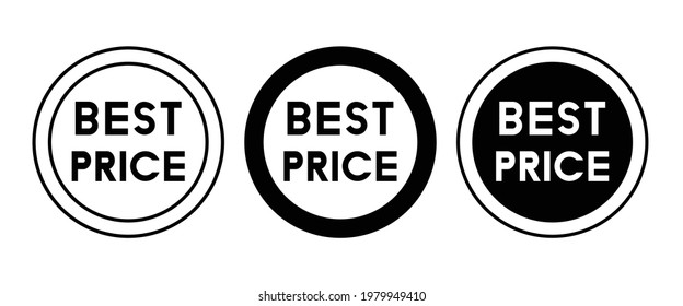 Best price guarantee, Discount ecommerce shopping icons button, vector, sign, symbol, logo, illustration, editable stroke, flat design style isolated on white linear pictogram
