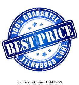 Best price guarantee stamp.  Vector illustration.