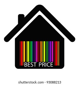 best price  HOUSE BAR CODE , vector