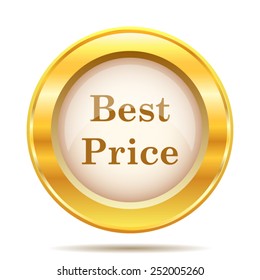 Best price icon. Internet button on white background. EPS10 vector. 