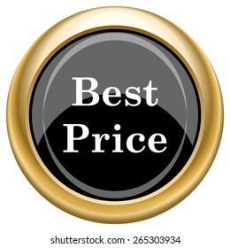 Best price icon. Internet button on white  background. EPS10 Vector. 