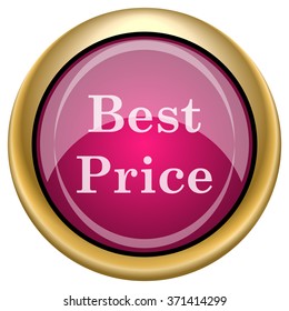 Best price icon. Internet button on white background. EPS10 vector.