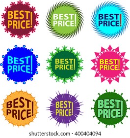 Best Price Icon Label Vector Illustration