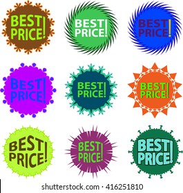 Vektorgrafik mit dem besten Preis-Symbol