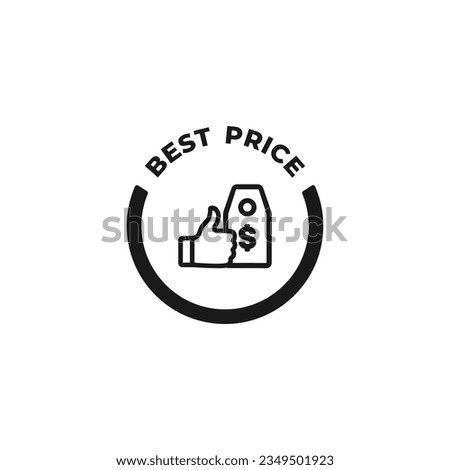 best price icon or best price label vector isolated. Best price icon for mobile apps, websites, best price label design element, and many more.