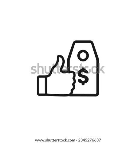 best price icon or best price outline icon vector isolated. Best price icon for mobile apps, websites, best price design element, and many more.