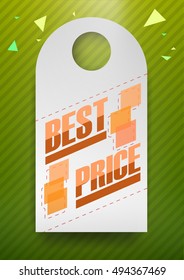 Best Price label