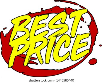 BEST PRICE Label or Badge for your catalogue product