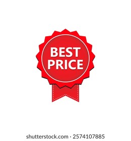 BEST PRICE label, Banner tag, for advertising, promotion, retail, website, graphic design project, app design or online store. Vector design template.