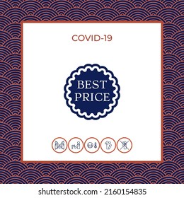 Icono de etiqueta Mejor precio. Elemento para su diseño