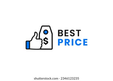 best price label or best price outline icon vector isolated. Best price icon for mobile apps, websites, best price design element, and many more.