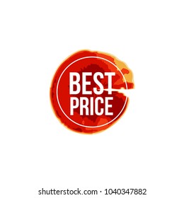 Best Price Label Vector Template Design