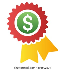 Best Price Label vector toolbar icon for software design. Style is a gradient icon symbol on a white background.