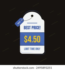 Best price, limited time offer, mega sale, super sale, big sale, editable vector file 