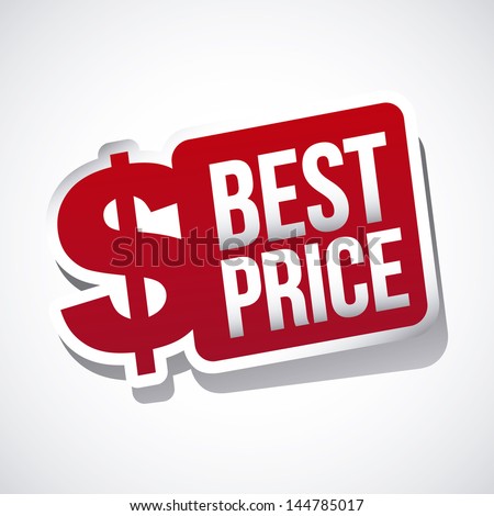 best price over gray background vector illustration