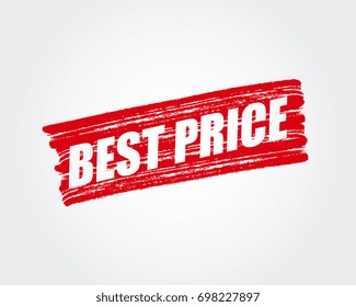 Best price. pen marker. red brush paint