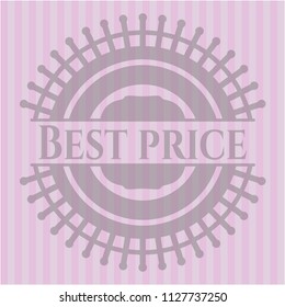 Best Price pink emblem. Vintage.