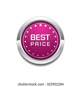 Best Price Pink Vector Button Icon