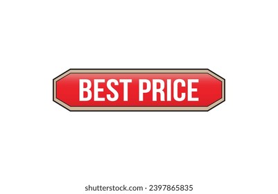 Best price red ribbon label banner. Open available now sign or best price tag.