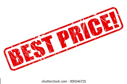 Best price red stamp text on white