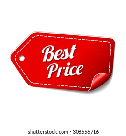 Best Price Red Vector Icon Design