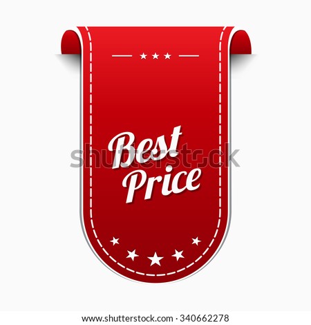 Best Price Red Vector Icon Design