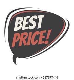 best price retro speech bubble