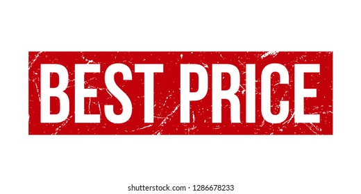 Best Price rubber stamp. Red best price rubber grunge stamp vector illustration - Vector
