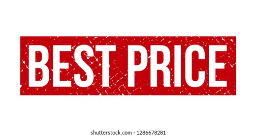 Best Price rubber stamp. Red best price rubber grunge stamp vector illustration - Vector