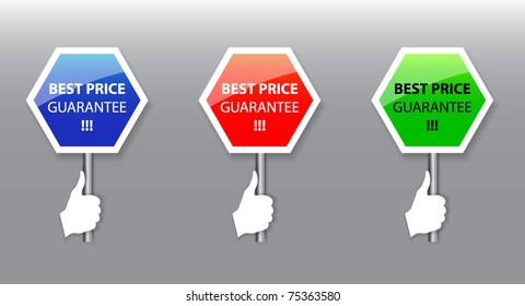 Best price signs-vector