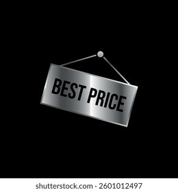 Best Price Silver Hanging Sign Discount Store Template