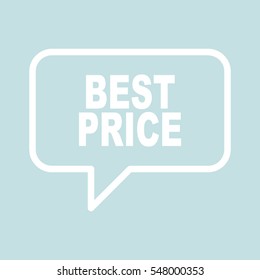 BEST PRICE speech balloon.