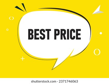 Best Price speech bubble text. Hi There on bright color for Sticker, Banner and Poster. vector illustration.