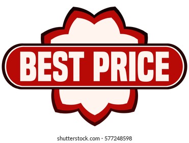 Best Price Sticker, Vector Illustration. 