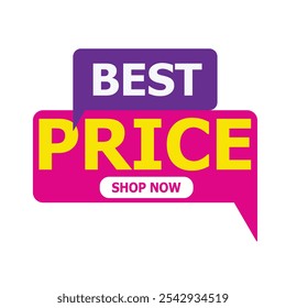 BEST PRICE tag isolated o white background. sale concept. Winter And Holidays Offers.