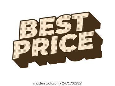 El mejor Precio. Diseño de efectos de texto en estilo 3D con buenos colores