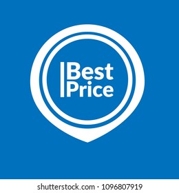Best price text and map pointer