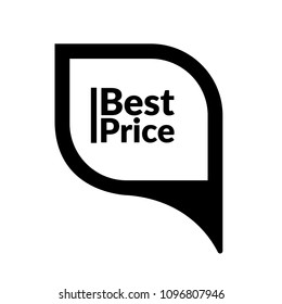 Best price text and map pointer